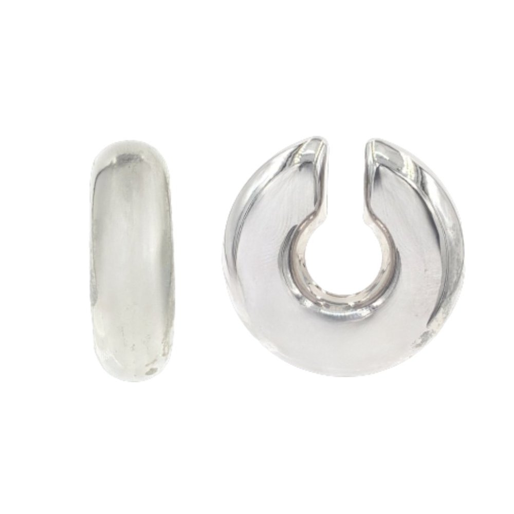 Chunky Ear Cuff Earrings,  Classic C-Shape Stacking Earrings,  Thick Gold Cuff